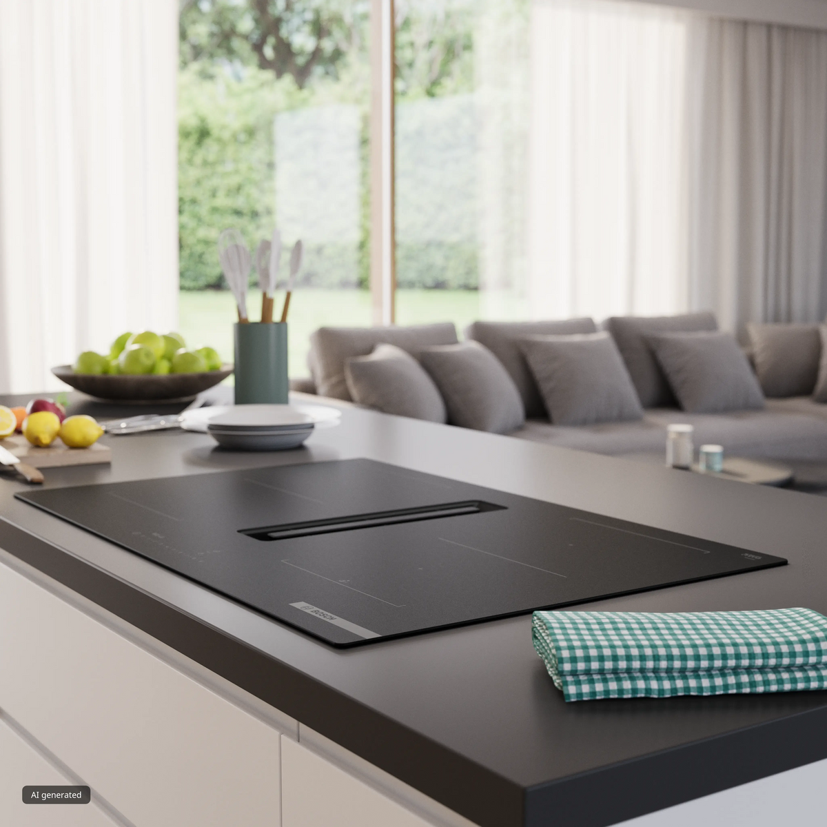 Bosch Series 6 80cm Vented Induction Hob - Matt Black - PVQ81AH26E | Lally's Electrical Dundalk - image 5