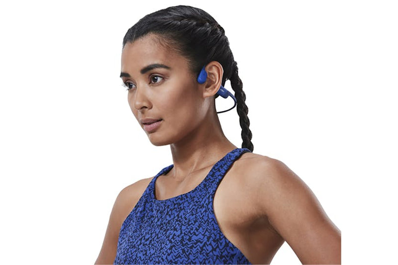 Shokz OpenRun 38-S805-ST-BL Open-Ear Bone Conduction Headphones (Blue)