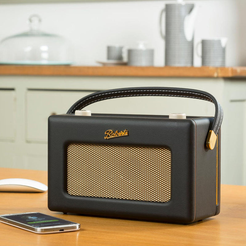 Roberts R260BK Revival Radio – AM/FM Portable (Black)