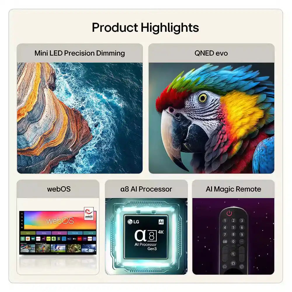 LG QNED86 55 Inch Mini LED Evo AI 4K Ultra HD Smart TV (2026) - 55QNED86B6B.AEI | Lally's Electrical Dundalk - image 2