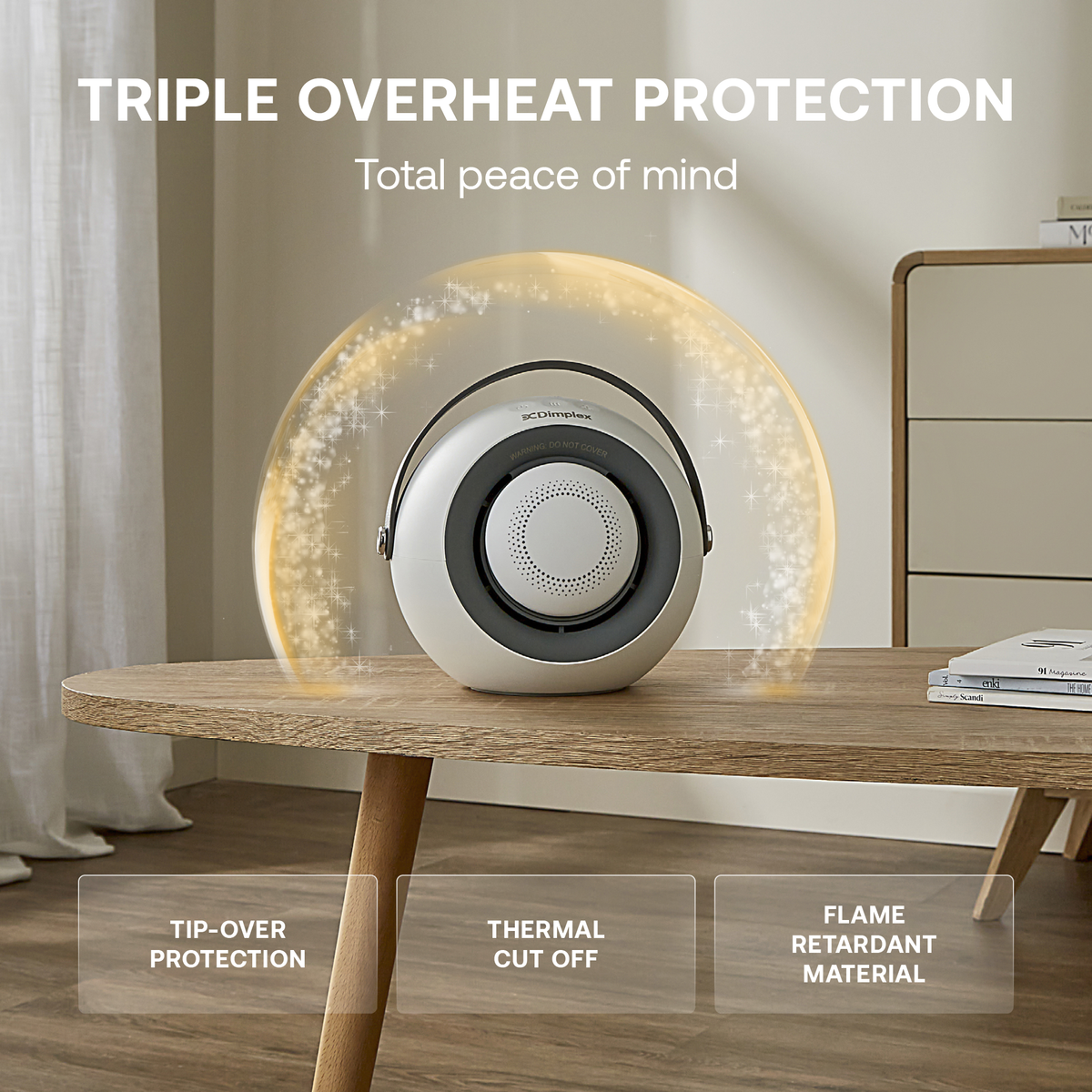 Dimplex Desk Friend 400W Ceramic Heater with Handwarmer | DDF390 view 4