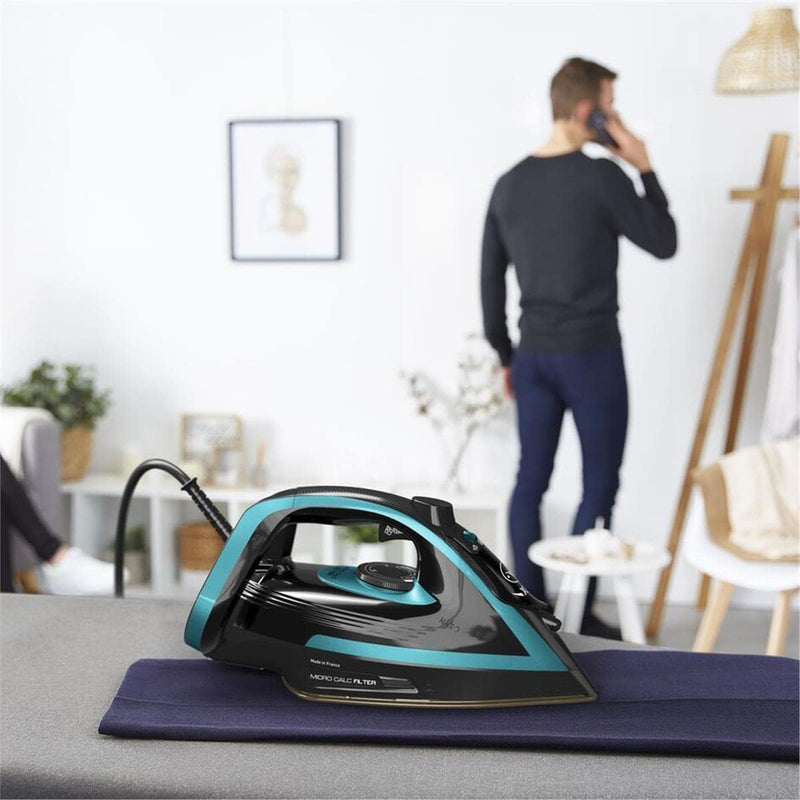 Tefal Puregliss FV8066 Steam Iron (Black/Blue)