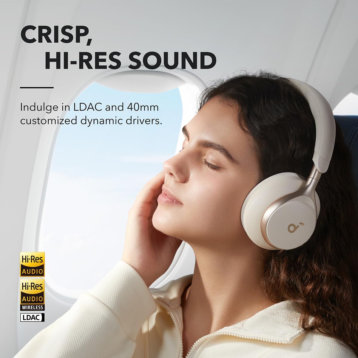 Soundcore Space One Adaptive ANC Headphones - White | A3035G21