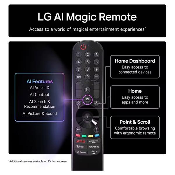 LG QNED AI 65" 4K HDR Smart TV | 65QNED70A6A.AEK