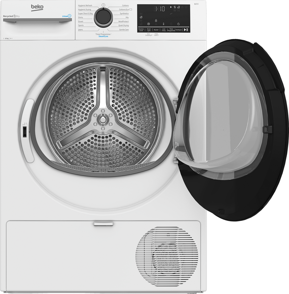 Beko 12kg Heat Pump Tumble Dryer with SteamCure – White - BM3T31233W | Lally's Electrical Dundalk - image 3