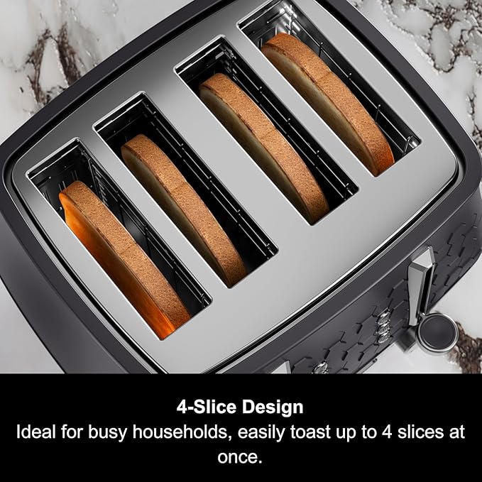 Morphy Richards 243020 Cassini 4 Slice Toaster (Moonless Night)