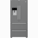 Beko Freestanding American Style Fridge Freezer with HarvestFresh™ Stainless Steel | GNE460520DVPX Beko American Fridge Freezer Lallys Electrical Ireland