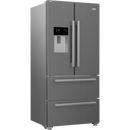 Beko Freestanding American Style Fridge Freezer with HarvestFresh™ Stainless Steel | GNE460520DVPX Beko American Fridge Freezer Lallys Electrical Ireland