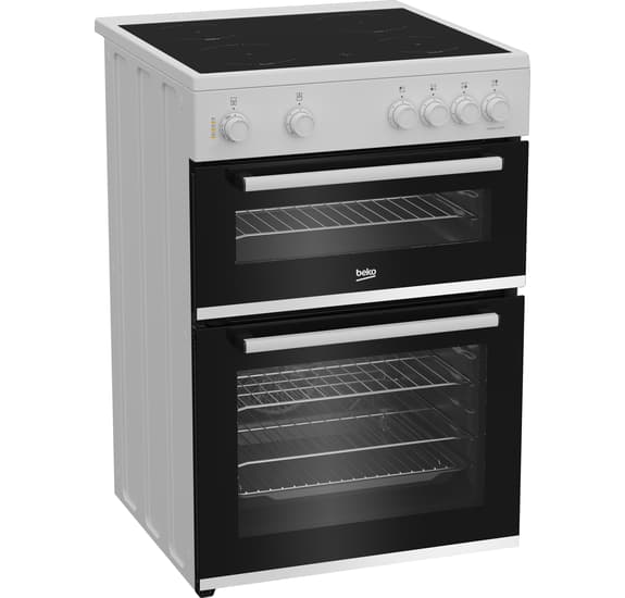 Beko 60cm Twin Cavity Electric Cooker White | FTC6701W
