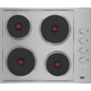 Beko 60cm Sealed Plate Hob with Side Knob Controls | HIBE64101X Beko Hob Lallys Electrical Ireland
