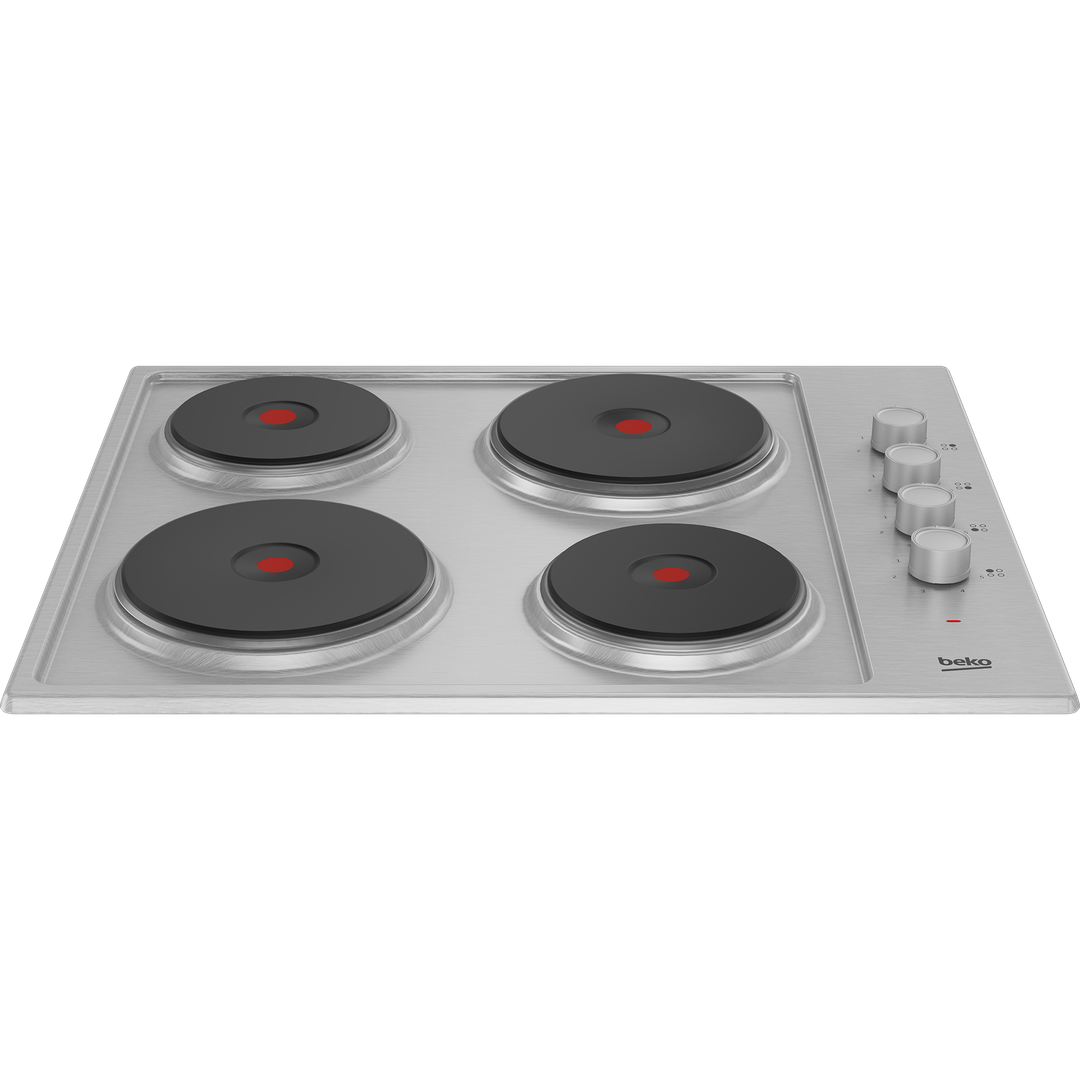 Beko 60cm Sealed Plate Hob with Side Knob Controls | HIBE64101X Beko Hob Lallys Electrical Ireland