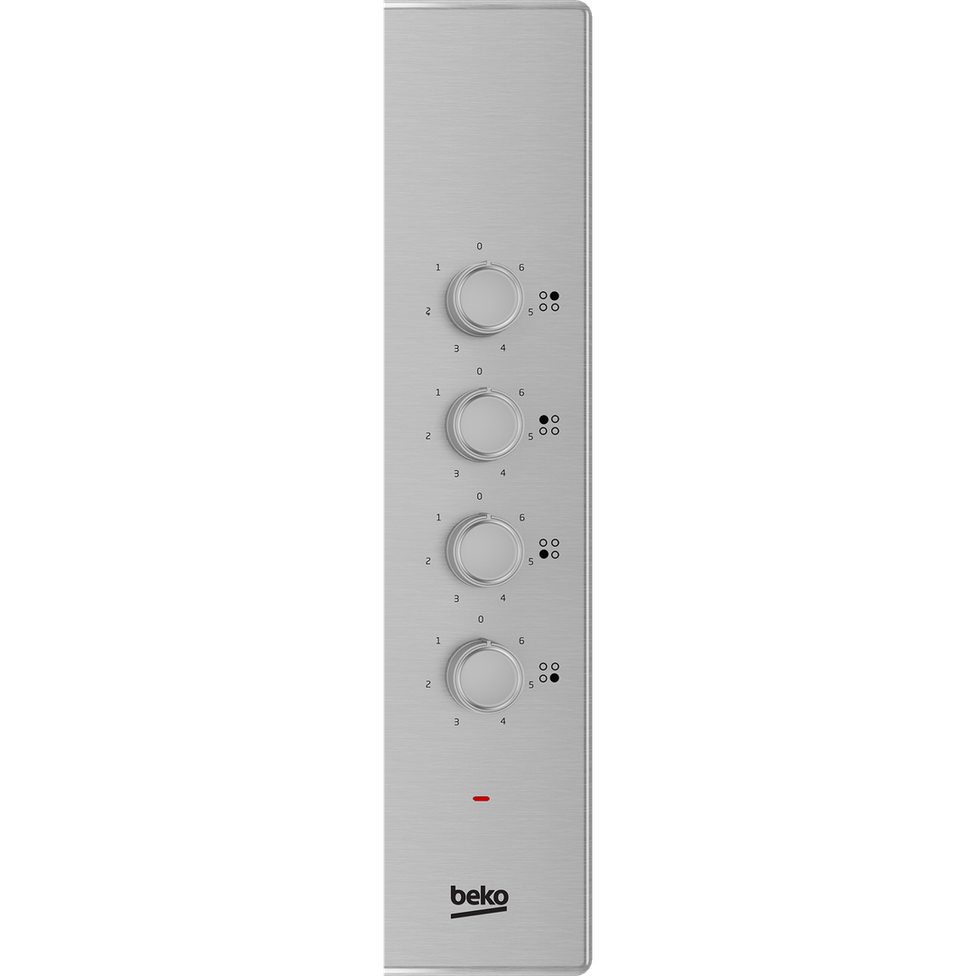 Beko 60cm Sealed Plate Hob with Side Knob Controls | HIBE64101X Beko Hob Lallys Electrical Ireland