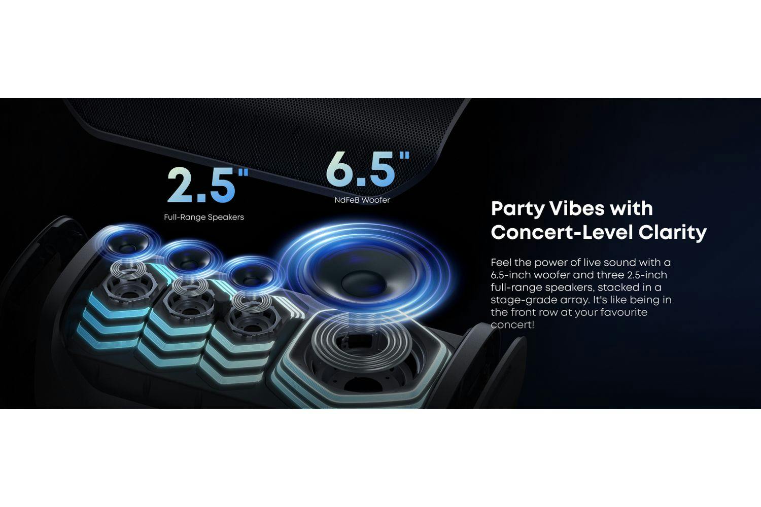 Soundcore Rave 3S AI Karaoke Party Speaker 200 W – Black | A31A3012