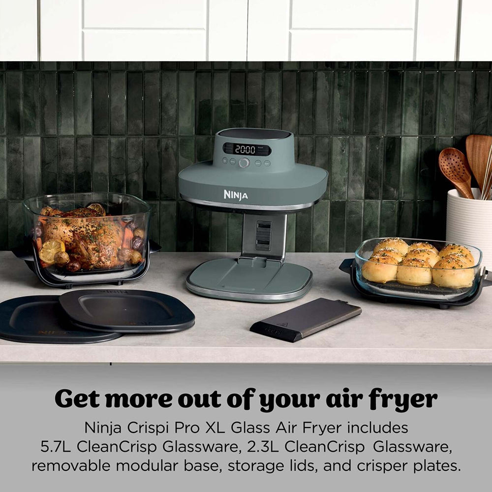 Ninja CRISPi PRO 7-in-1 XL Glass Air Fryer Ash Grey | AS101UKGY view 2