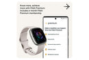 Fitbit Sense 2 Smartwatch — Lunar White / Platinum (FB521SRWT)
