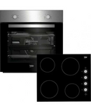 Beko BBSF210SX 60 cm Built-In Fan Oven + Ceramic Hob Pack