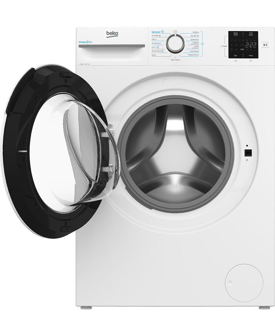 Beko EnergySpin 9kg 1400rpm Washing Machine - White - BM3WT3941W | Lally's Electrical Dundalk - image 2