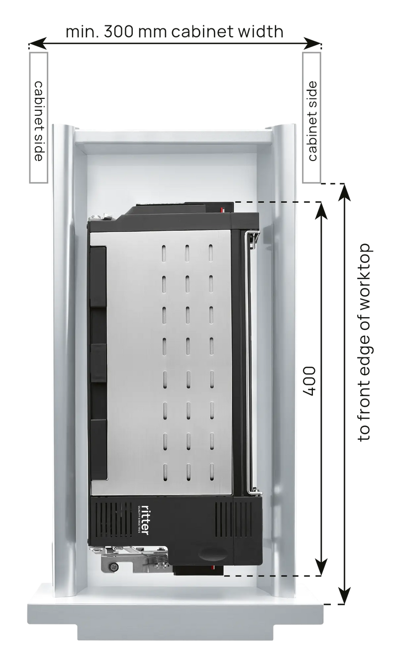 Ritter BT 10 620001 Built-In 2-Slice Drawer Toaster