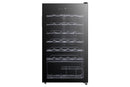 Belling BWS93BK 34-Bottle Wine Cooler (93 L, Black/Glass Door)