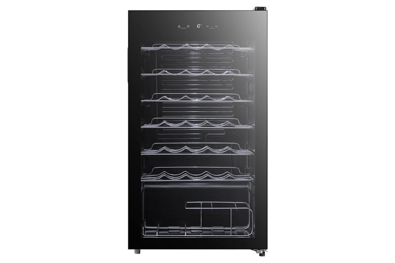 Belling BWS93BK 34-Bottle Wine Cooler (93 L, Black/Glass Door)