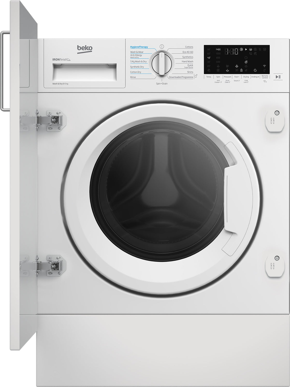 Beko Integrated 8kg Wash / 5kg Dry Washer Dryer WDIK854441 - WDIK854441 | Lally's Electrical Dundalk