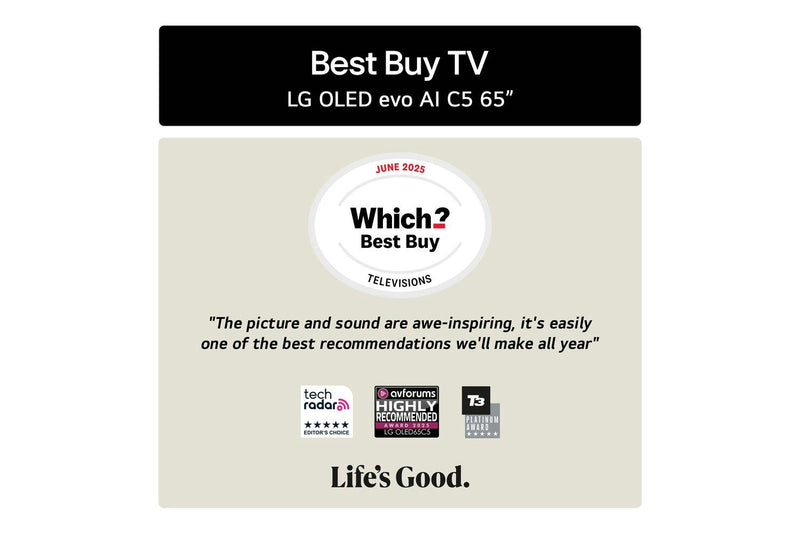 LG OLED65C54LA 65″ OLED evo AI 4K Smart TV