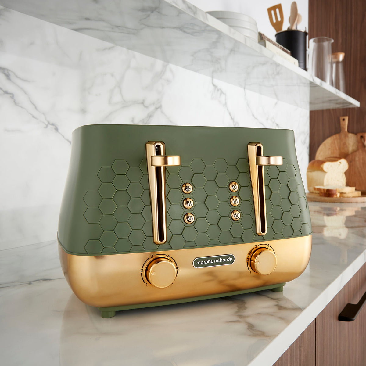 Morphy Richards Cassini Toaster 4-Slice Olivine - 243022 | Lally's Electrical Dundalk - image 2