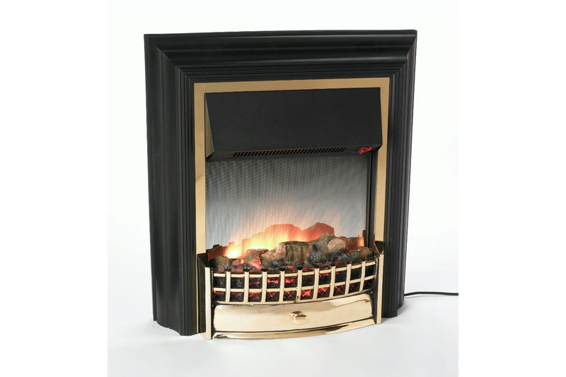 Dimplex Cheriton Optiflame Freestanding Electric Fire CHT20XBR (Black/Brass)