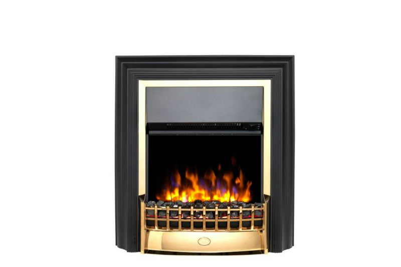 Dimplex Cheriton Optiflame Freestanding Electric Fire CHT20XBR (Black/Brass)