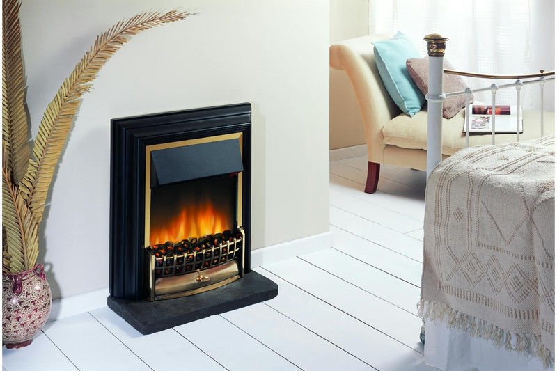 Dimplex Cheriton Optiflame Freestanding Electric Fire CHT20XBR (Black/Brass)