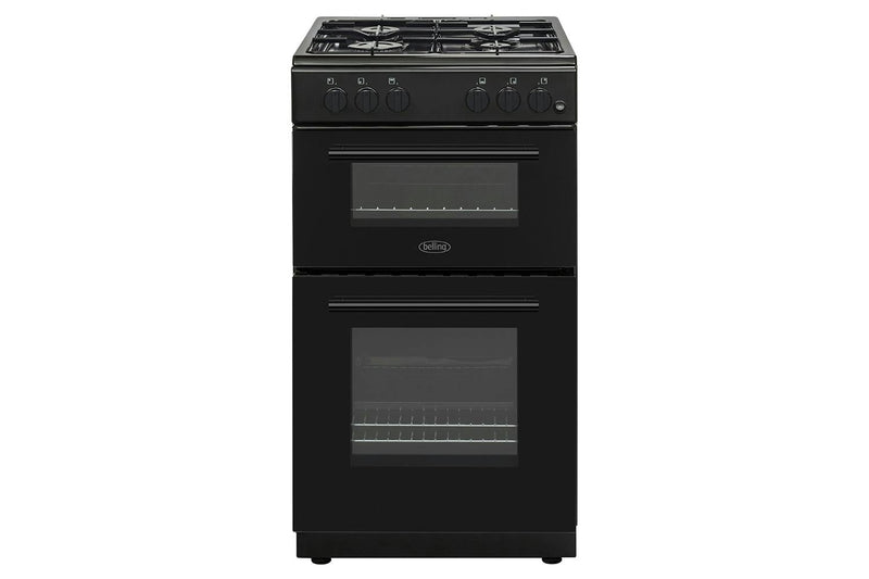 Belling BFSG51TCBKNG 50 cm Twin Cavity Gas Cooker (Black)