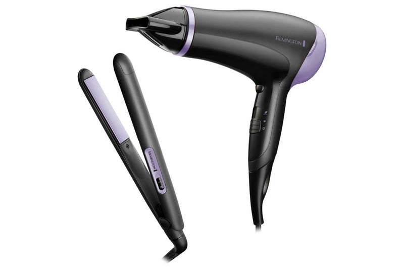 Remington Style Essentials Gift Set — Hair Dryer + Straightener (D3016GP)