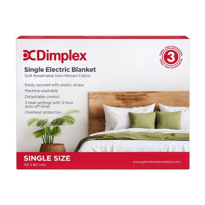 Dimplex Standard Single Electric Underblanket - White - DUB1011 | Lally's Electrical Dundalk - image 2