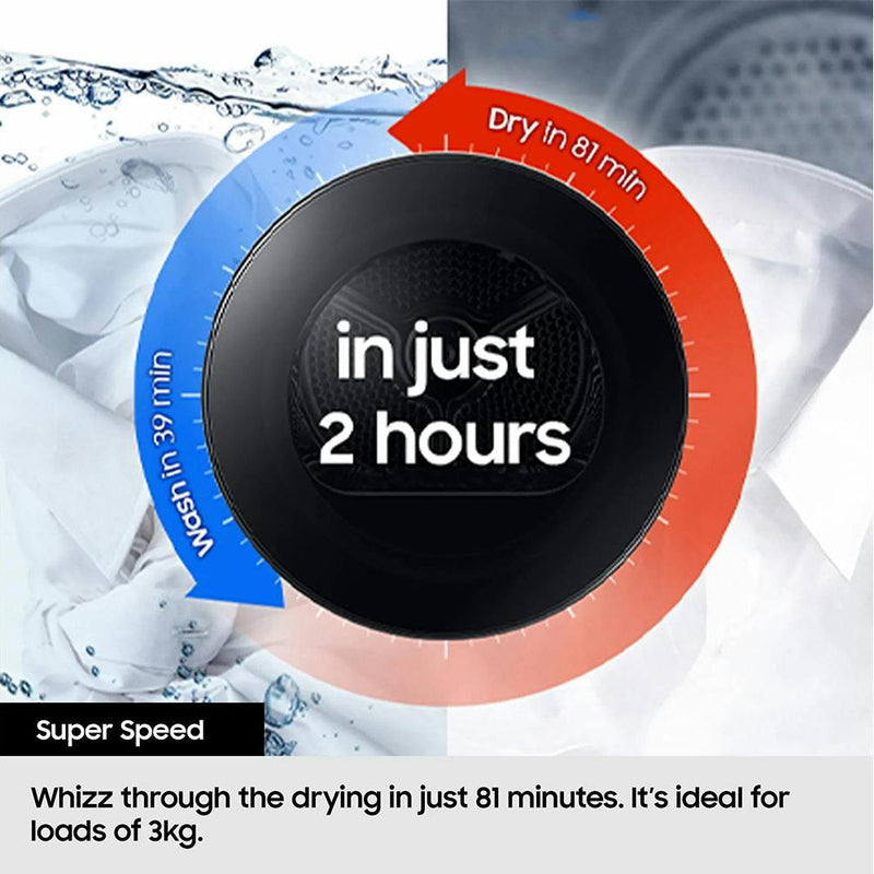 Samsung Series 6 AI Energy 9kg Heat Pump Tumble Dryer | Black - DV90DG6845LBU1 Lallys Electrical Louth