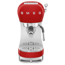 Smeg 50s Style Espresso Coffee Machine Red | ECF02RDUK
