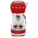 Smeg 50s Style Espresso Coffee Machine Red | ECF02RDUK