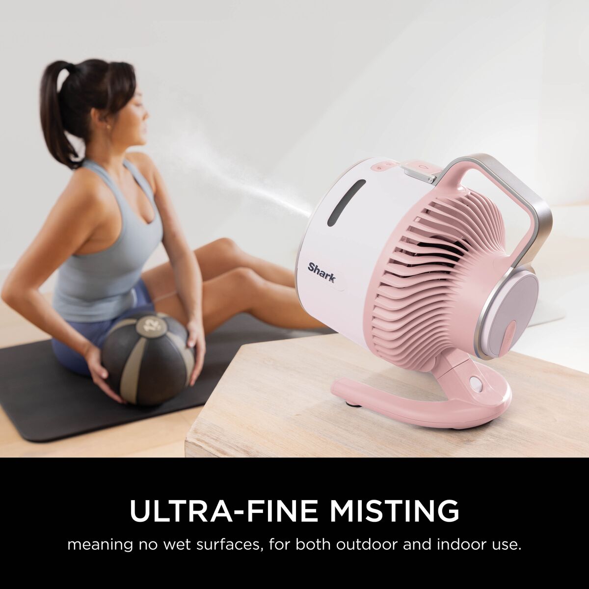 Shark FlexBreeze HydroGo Misting Fan - Pink - FA050UKPK | Lally's Electrical Dundalk - image 4