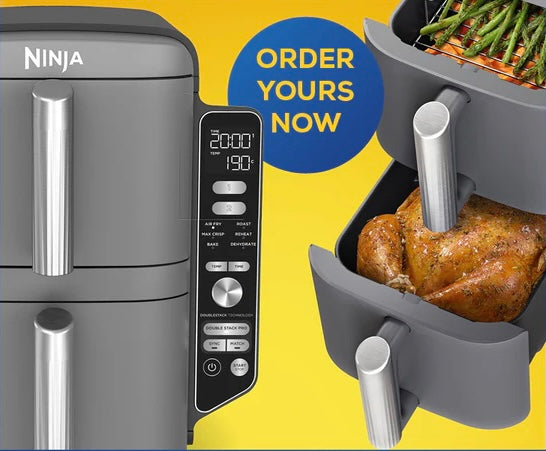 Ninja Double Stack XL 2 Drawer Air Fryer 9.5L | SL400UK