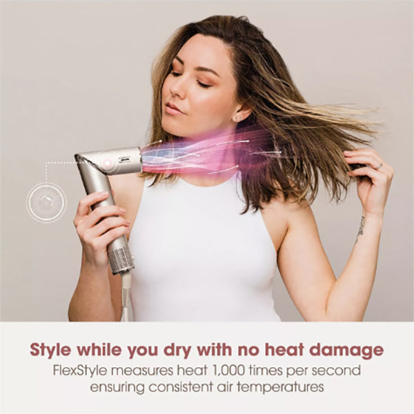 Shark FlexStyle 4-In-1 Air Styler & Hair Dryer - Stone | HD436SLUK