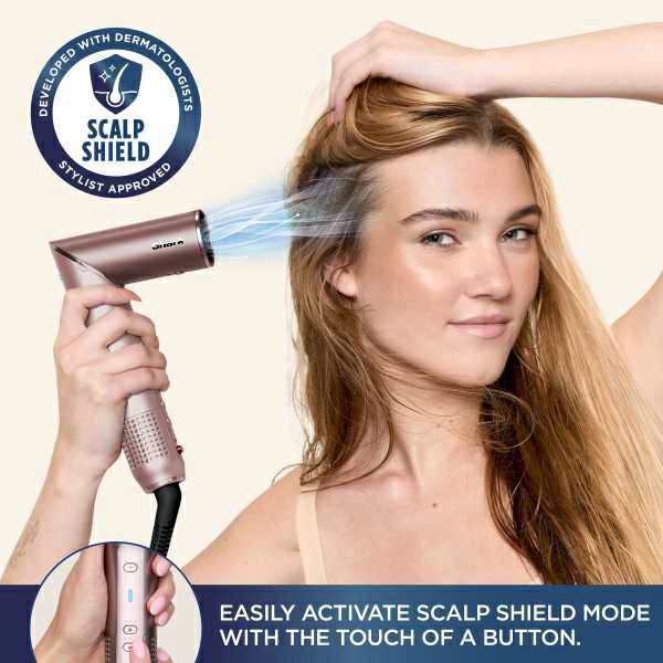 Shark FlexFusion Straight 5-in-1 Air Styler &amp; Dryer HD652SUK (Cosmic Blush)