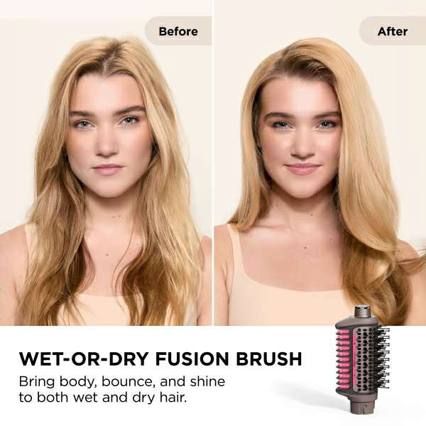 Shark FlexFusion Straight 5-in-1 Air Styler &amp; Dryer HD652SUK (Cosmic Blush)