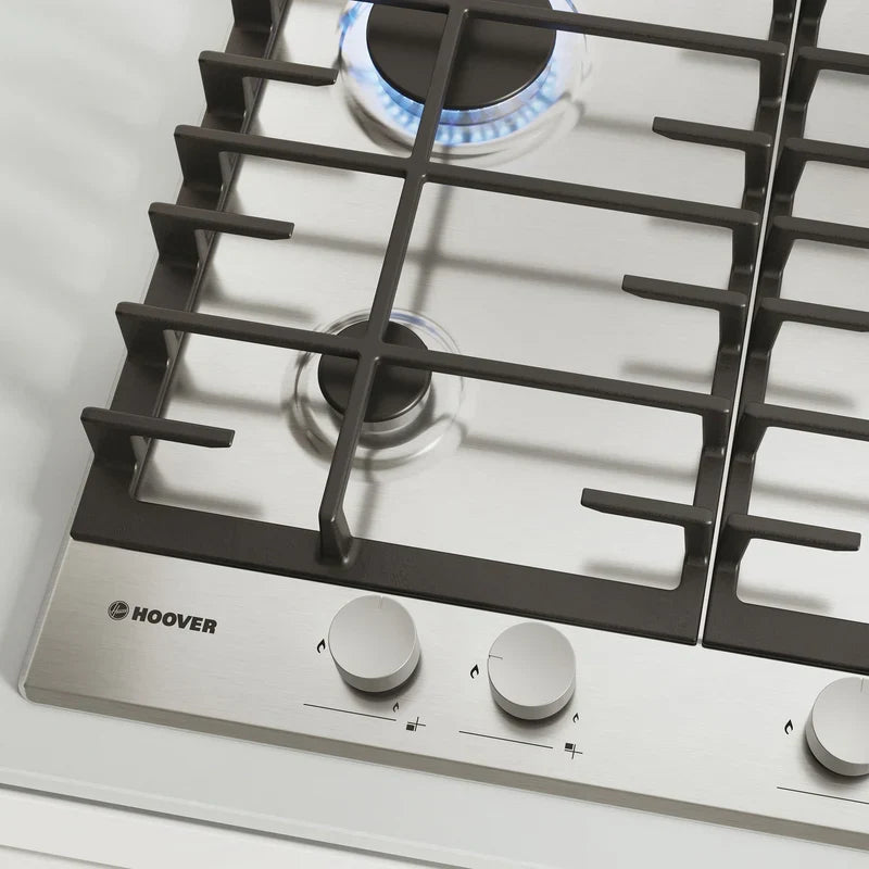 Hoover H-Hob 300 60cm 4 Zone Gas Hob - Stainless Steel - HHG6BRMX | Lally's Electrical Dundalk - image 2