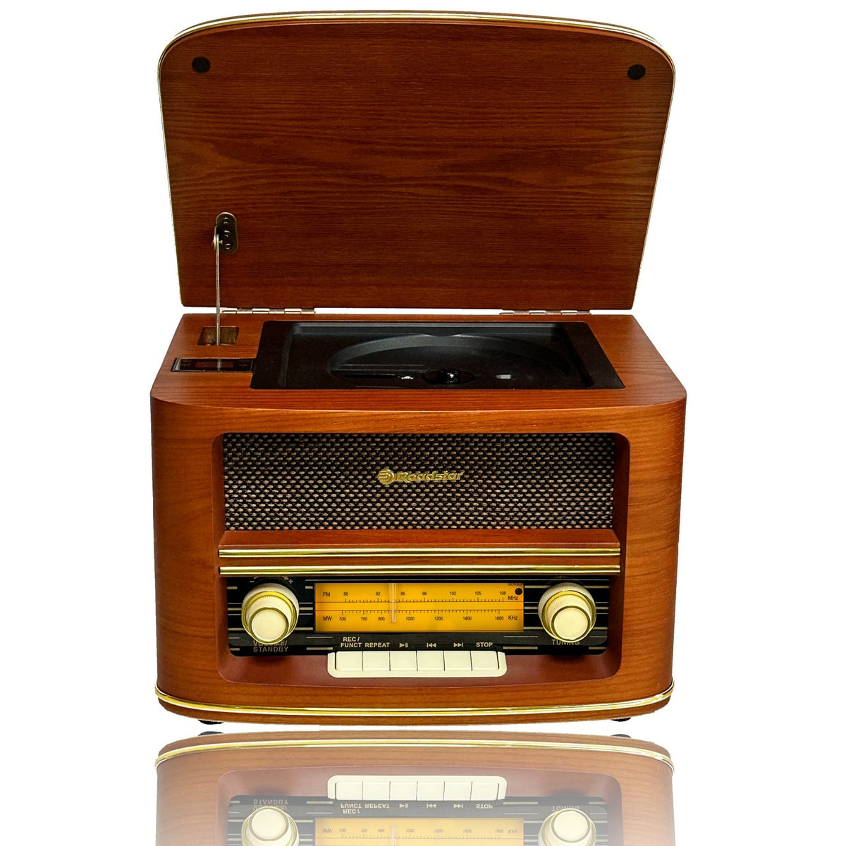 Roadstar HRA-1500UEMP Vintage CD/USB Radio view 2