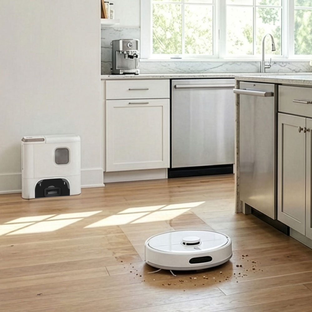 Homebot Nozzie 4-in-1 6000Pa Self-Emptying Robot Vacuum & Mop | HB-RV-NOZ-IE