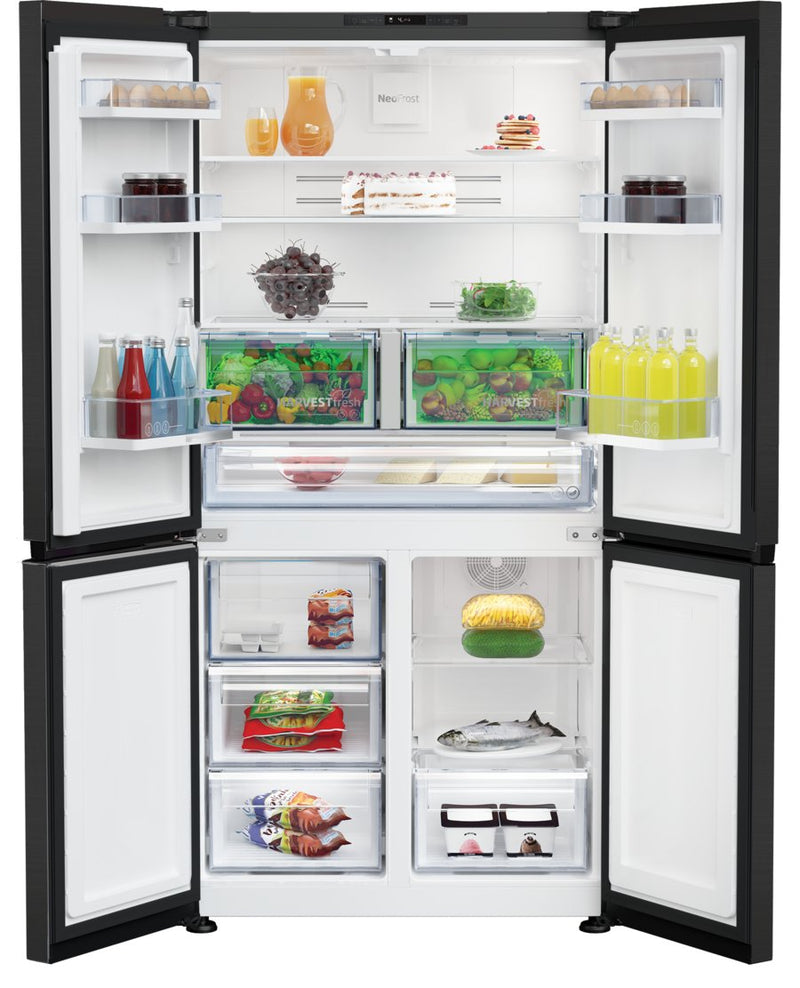 Beko Freestanding American Style Fridge Freezer with HarvestFresh | GN446224VPZ
