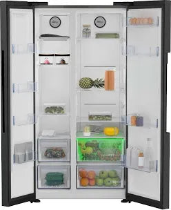 Beko Freestanding American Style Fridge Freezer | ASL1442VPS