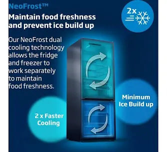 Beko Freestanding American Style Fridge Freezer | ASL1442VPS