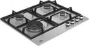 Beko 60cm Stainless Steel Gas Hob with Knob Controls | HIAW64225SX
