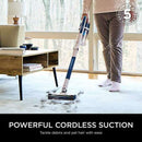 Shark PowerPro Cordless Stick Vacuum - Navy Metallic | IZ380UK Shark Vacuum Cleaner Lallys Electrical Ireland