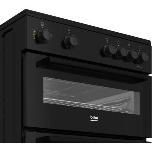 Beko FTC6701K 60cm Twin-Cavity Ceramic Cooker Black view 4